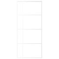 vidaXL Posuvné dvere nepriehľadné ESG sklo a hliník 90x205 cm biele