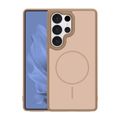 Rámové tenké magnetické puzdro pre Samsung Galaxy S26 Ultra hnedá