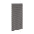 vidaXL plisovaná roleta čierna 55x100 cm Šírka látky 54,4 cm