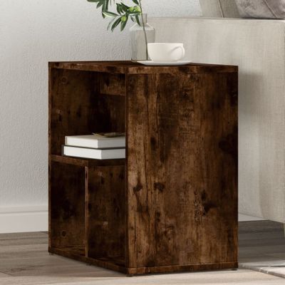 vidaXL Príručný stolík dymový dub 50x30x50 cm spracované drevo