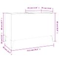 vidaXL Skrinka na platne čierna 74,5x38x48 cm kompozitné drevo
