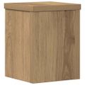 vidaXL Stojany na rastliny 2 ks dub artisan 15x15x20 cm kompoz. drevo