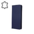 Genuine Leather Smart Pro for iPhone 17 Pro 6,3" navy blue