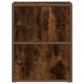 vidaXL Knižnica dymový dub 40x24x52 cm kompozitné drevo