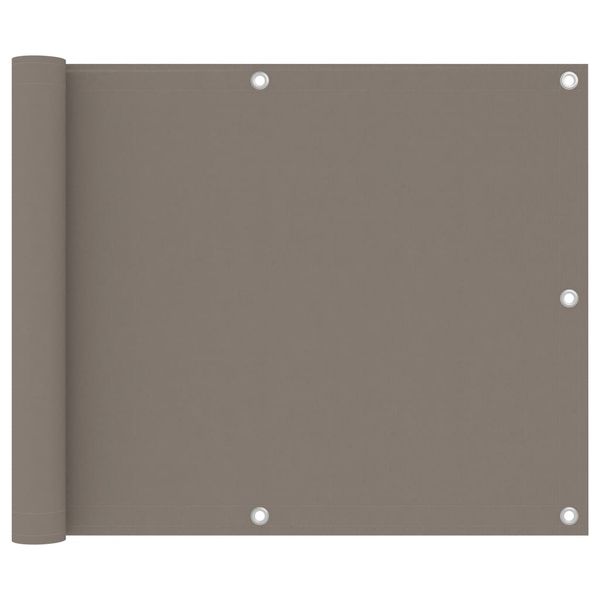 vidaXL Balkónová markíza, sivohnedá 75x300 cm, oxfordská látka