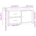 vidaXL Lavica do predsiene SANDNES 87x40x50 cm borovicový masív