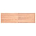 vidaXL Stolová doska svetlohnedá 220x60x(2-4)cm ošetrený masív hrany