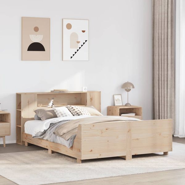 vidaXL Posteľ bez matraca 150x200 cm masívna borovica