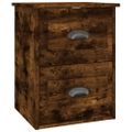 vidaXL Nástenný nočný stolík dymový dub 41,5x36x53 cm