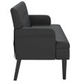 vidaXL Lavica s operadlom čierna 112x65,5x75 cm umelá koža