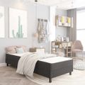 vidaXL Rám na boxspring posteľ, sivý, látka 100x200 cm