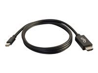 Mini DP to HDMI Adapter Cable - M/M - Video adaptér - kompatibilný s TAA - Mini DisplayPort s pínmi (male) do HDMI s pínmi (male) - 1.83 m - čierna