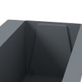vidaXL Kvetinové boxy na europalety 12 ks sivé 36x13,5x9,5 cm PP