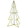 vidaXL Vianočný stromček, kužeľ, 160 LED, dovnútra aj von 78x120 cm