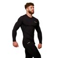 Kompresné tričko s dlhým rukávom Mid Black - GymBeam, veľkosť S