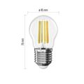LED žiarovka Filament Mini Globe / E27 / 5,9 W (60 W) / 806 lm / teplá biela