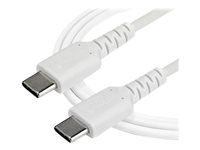 Heavy Duty and Rugged - USB kábel - USB-C (M) rovný na USB-C (M) rovný - Thunderbolt 3 / USB 2.0 - 2 m - biela
