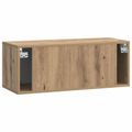 vidaXL Nástenná TV skrinka 78,5 x 31 x 30 cm Dub artisan