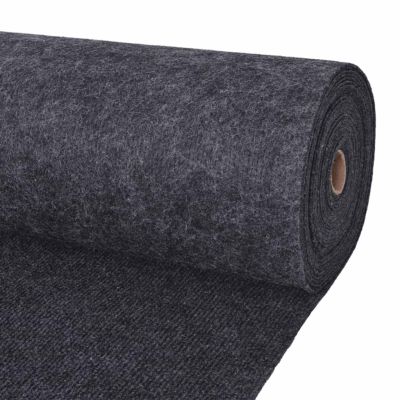 vidaXL Koberec Antracitová 1,2 x 20 m Polyester