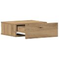 vidaXL Nástenné nočné stolíky 2 ks dub artisan 40x32x15cm sprac. drevo