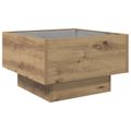 vidaXL Konferenčný stolík dub artisan 50 x 50 x 30 cm