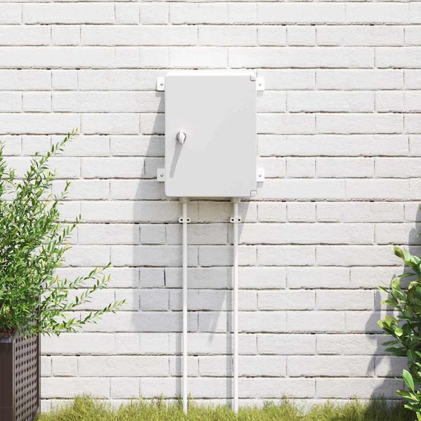 vidaXL Ovládacia skriňa Sivá 32 x 15 x 35 cm ABS plast