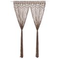 vidaXL Záclona macrame sivohnedá 140x240 cm bavlna