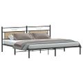 VidaXL Rám postele bez matraca Dub Sonoma 200x200 cm Konštrukcia dreva