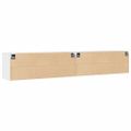 vidaXL Nástenné skrinky 2 ks biele 100x30x35 cm masívna borovica