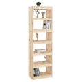 vidaXL Knižnica/deliaca stena 60x30x199,5 cm masívna borovica