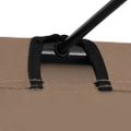 vidaXL Kempingové ležadlá 2ks 180x60x19cm, látka oxford,oceľ,sivohnedé