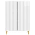 vidaXL Servírovacia skriňa Biela s vysokým leskom 66 x 34,5 x 90 cm
