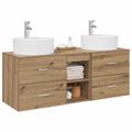vidaXL Set kabinetov do kúpeľne 3 ks Dub artisan 49,5 x 44,5 x 65 cm