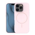 Puzdro Silicone Thin Mag pre iPhone 16 Pro 6,3" svetloružové