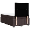 vidaXL Boxspring posteľ s matracom tmavohnedá 120x190 cm látka