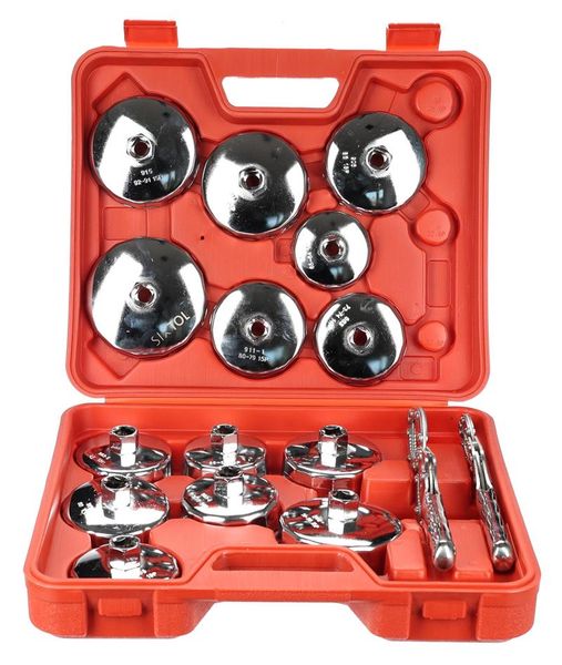 Sada kalíškových kľúčov na olejové filtre MECHANIC OIL WRENCH 16, 16 ks SIXTOL