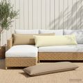 vidaXL Poťah na podložku 2 ks HOUTEN Krémová 40 x 145 cm Polyester