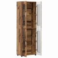 vidaXL Highboard FLORIN 60 x 35 x 182 cm Staré drevo Kompozitné drevo