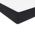vidaXL Posteľný rám boxspring s matracom a LED čierny 90x220 cm zamat