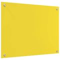vidaXL Kuchynský obklad Žltá 80 x 60 cm tvrdené sklo