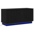 vidaXL TV skrinka 100 x 38 x 49 cm Čierny dub Kompozitné drevo