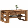 vidaXL Konferenčný stolík Staré drevo 102 x 55 x 45 cm