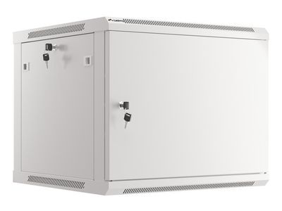 Lanberg racková skriňa 19'' pro montáž na stenu 9u/600x600 pro vlastnú montáž s kovovými dvermi šedá