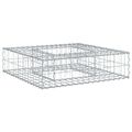 vidaXL Gabiónová vyvýšená posteľ 80 x 80 x 20 cm Pozinkovaná oceľ