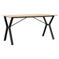 vidaXL Jedálenský stolík v tvare Y 140x80x75 cm borovica a oceľ