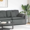 vidaXL Modulová opierka na ruky s vankúšmi, tmavosivá, 100 cm