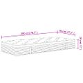 vidaXL Taštičkový pružinový matrac stredne 70x200 cm