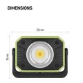 LED reflektor EMOS P4542, 900 lm, COB LED nabíjacia pracovná svietidlá, 2×2000 mAh
