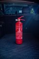 Práškový hasiaci prístroj FIRE STOP 1 kg, ABC, celokovový, vrátane kovového držiaka SIXTOL