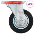 vidaXL Otočné kolieska 24 ks 100 mm